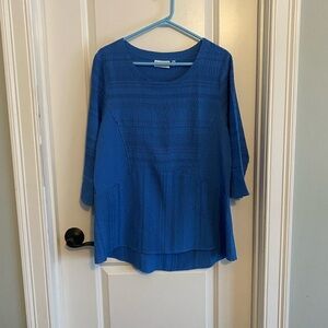 Habitat Textured Blue Women's Blouse